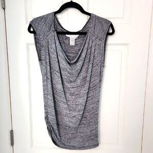 Max Studio Lurex Cowl-Neck Knit Summer Sweater
